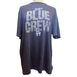 Fanatics LA Dogers Blue Crew Short Sleeve Blue TShirt Size XL Fandom Streetwear